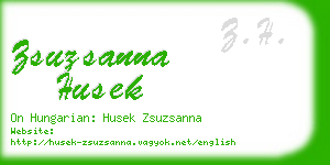 zsuzsanna husek business card